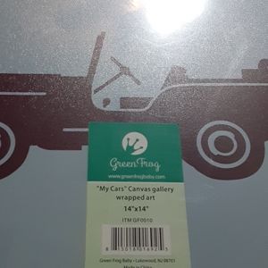 My Cars Canvas gallery wrapped at 14×14